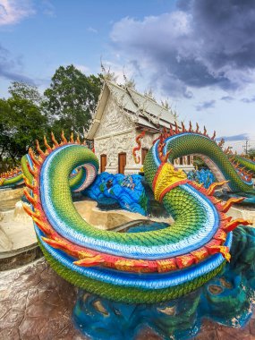 Wat Nong Chap Tao, Pattaya, Chonburi, Tayland 'daki kaplumbağa ve ejderha tapınağı.