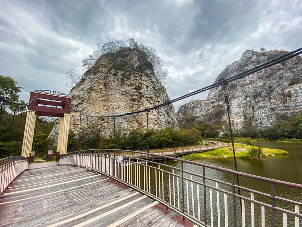 Khao Ngu Stone Park a Ratchaburi, Thailandia — Foto Stock