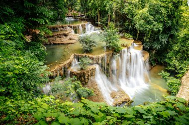 Khuean Srinagarindra Ulusal Parkı, Huay Mae Khamin Şelaleleri, Kanchanaburi, Tayland