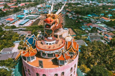 Nakhon Pathom, Tayland 'daki Ejder Tapınağı Wat Samphran