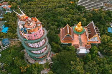 Nakhon Pathom, Tayland 'daki Ejder Tapınağı Wat Samphran