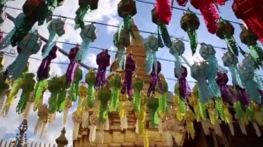 Lamphun lantern festival, loy khratong, Chiang Mai, Thailnd