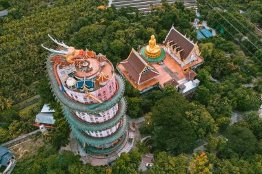 Nakhon Pathom, Tayland 'daki Ejder Tapınağı Wat Samphran