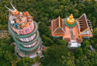 Nakhon Pathom, Tayland 'daki Ejder Tapınağı Wat Samphran