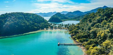 Koh Ngam 'ın havadan görünüşü, Koh Chang, Trat, Tayland