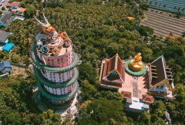 Nakhon Pathom, Tayland 'daki Ejder Tapınağı Wat Samphran