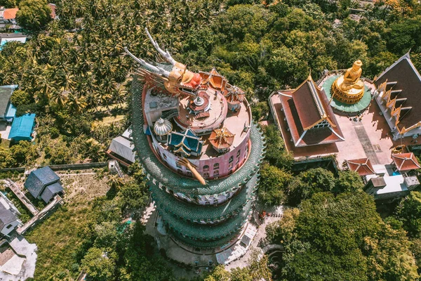 Drachentempel Wat Samphran in Nakhon Pathom, Thailand — Stockfoto