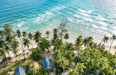 Koh Kood, Trat, Tayland 'da gizli günbatımı plajı