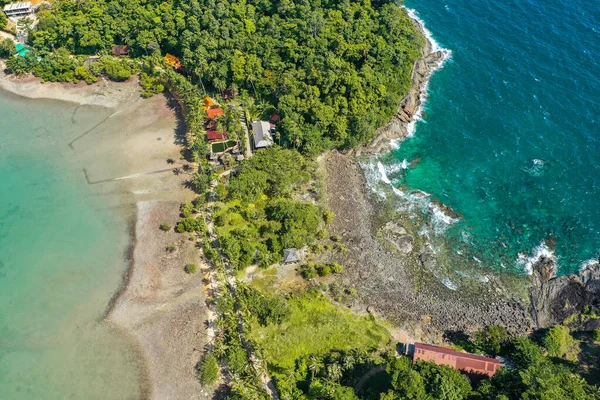 Vista aérea de Bang Bao Cliff en koh Chang, Trat, Tailandia — Foto de Stock