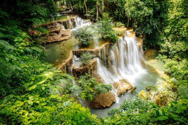 Khuean Srinagarindra Ulusal Parkı, Huay Mae Khamin Şelaleleri, Kanchanaburi, Tayland