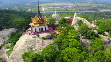 Saraburi, Tayland 'da Wat Phra Phutthachai' nin hava manzarası