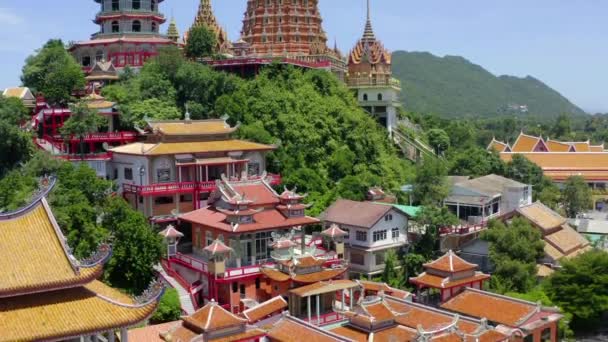 Wat Tham Khao Noi и Wat Tham Sua в Канчанабури, Таиланд — стоковое видео