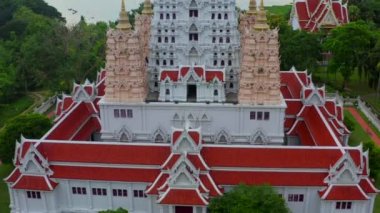 Wat Yannasang Savaş Tapınağı, Bodh Gaya Chedi, Bodhagaya Stupa Replica, Wat Yan, Pattaya, Chonburi, Tayland.