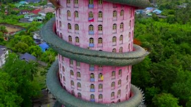 Nakhon Pathom, Tayland 'daki Ejder Tapınağı Wat Samphran