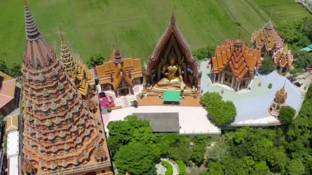 泰国Kanchanaburi的Wat Tham Khao Noi和Wat Tham Sua — 图库视频影像