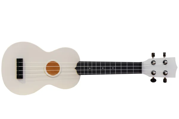 Guitarra acústica isolada sobre fundo branco — Fotografia de Stock