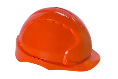 kask için inşaat izole üzerinde beyaz arka plan çalışma