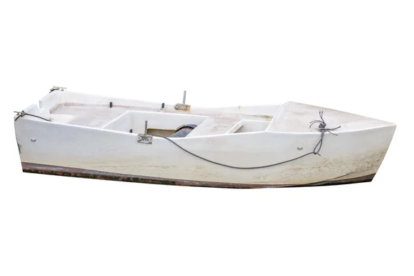 Połów Łódka izolowany na białym tle — Zdjęcie stockowe