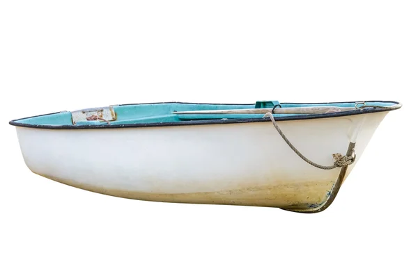 Fischerboot isoliert auf weißem Hintergrund — Stockfoto
