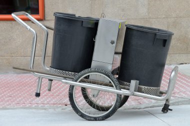 Çöp konteyner yakın çekim