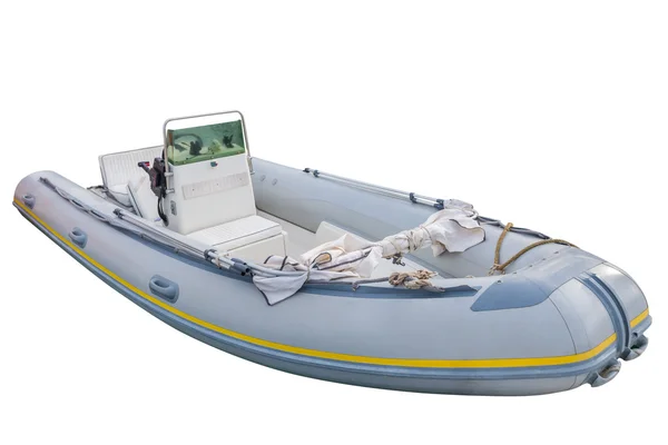 Opblaasbare Boot geïsoleerd op witte achtergrond — Stockfoto