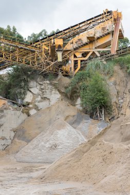 endüstriyel ekipman görüntü taş ocağından taş çıkarma için