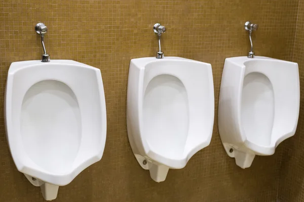 Urinals in men's room — Stock Photo, Image