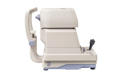 Beyaz arka plan üzerinde izole vizyon ölçme cihazları