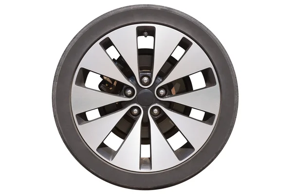 Disco de coche para las ruedas aisladas sobre fondo blanco —  Fotos de Stock