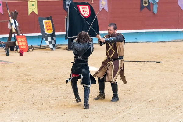 Torneio de cavaleiros medievais — Fotografia de Stock