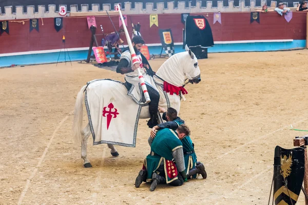 Torneo cavalieri medievali — Foto Stock