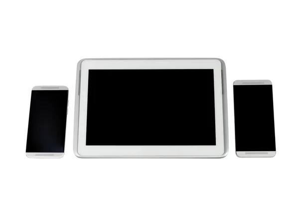 Tablet PC and smartphones — Stock Photo, Image