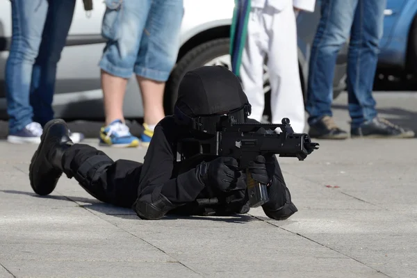 Ausbildung von Polizei-Spezialeinheiten — Stockfoto