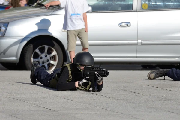 Formação das forças especiais policiais — Fotografia de Stock