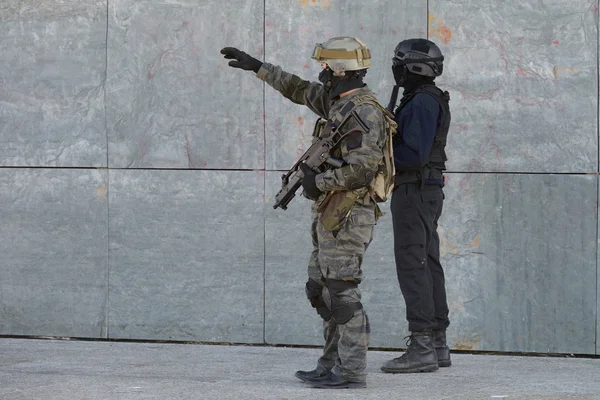 Formación de las fuerzas especiales policiales —  Fotos de Stock