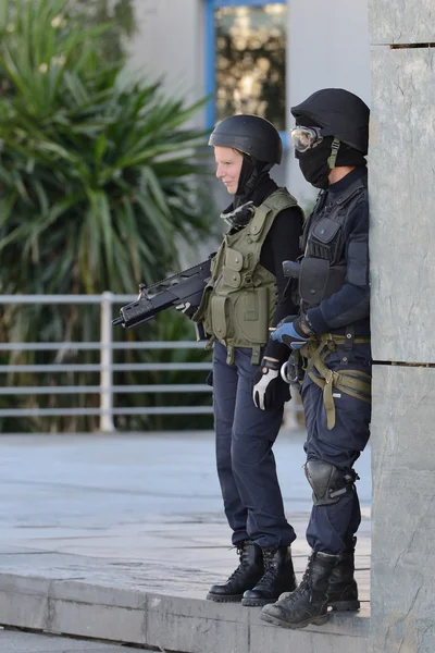 Ausbildung von Polizei-Spezialeinheiten — Stockfoto