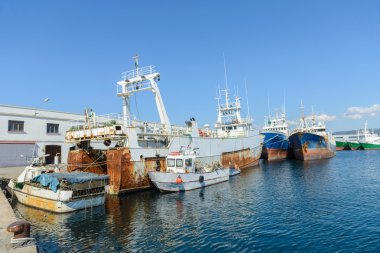 bağlantılı eski balıkçı trol
