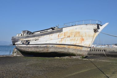 bağlantılı eski balıkçı trol