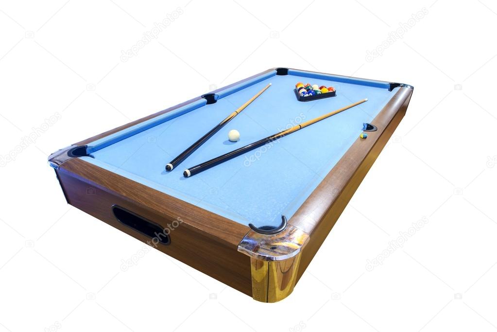 billiard table isolated on white background