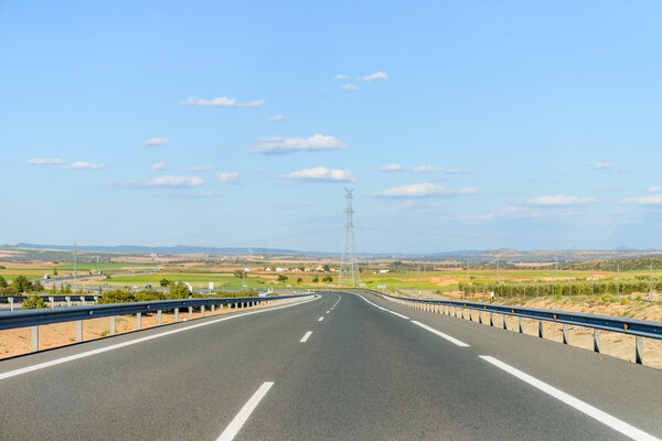 road against the sky