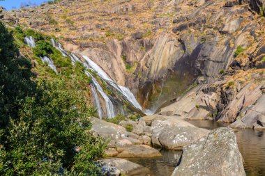 Falls Ezaro bulunan Galiçya, İspanya