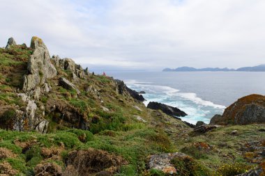 okyanusun üzerinde sörf