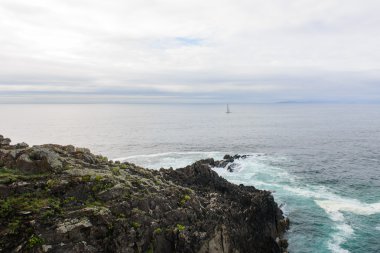 okyanusun üzerinde sörf