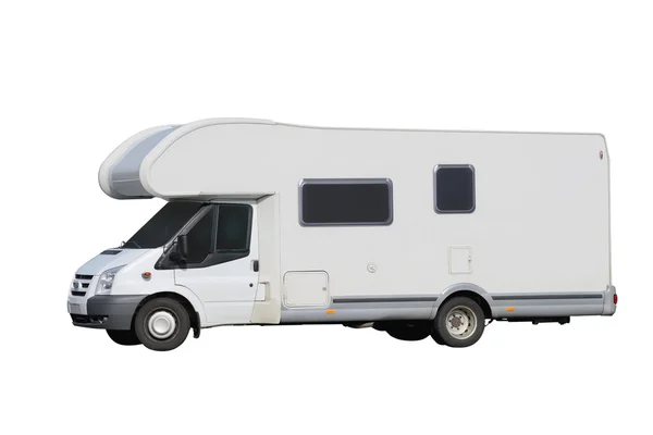 Camper geïsoleerd op een witte achtergrond — Stockfoto