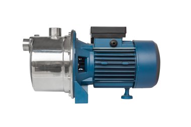 Beyaz bir arka plan üzerinde izole su pompası için motor