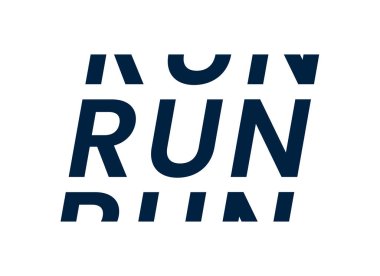 Typography ile spor geometrik baskı. Spor logosu.