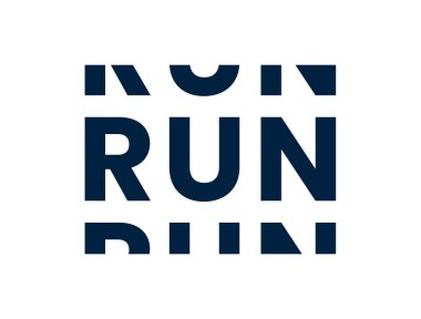 Typography ile spor geometrik baskı. Spor logosu.