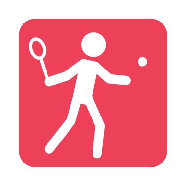 İzole edilmiş arka planda atlet silueti sembolü. Spor simgesi