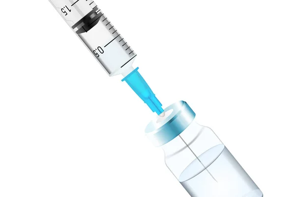 Icône Seringue Jetable Médicale Avec Aiguille Applicable Pour Injection Vaccin — Photo