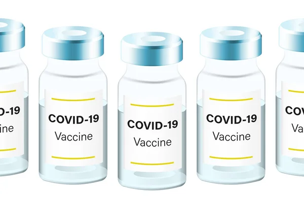 Противірусний ковід 19 вакцин. вакцинація від кованого або коронавірусу — стоковий вектор
